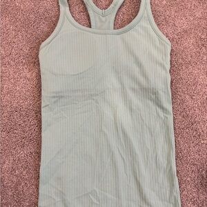 Lululemon Mint Green Ribbed Tank Top